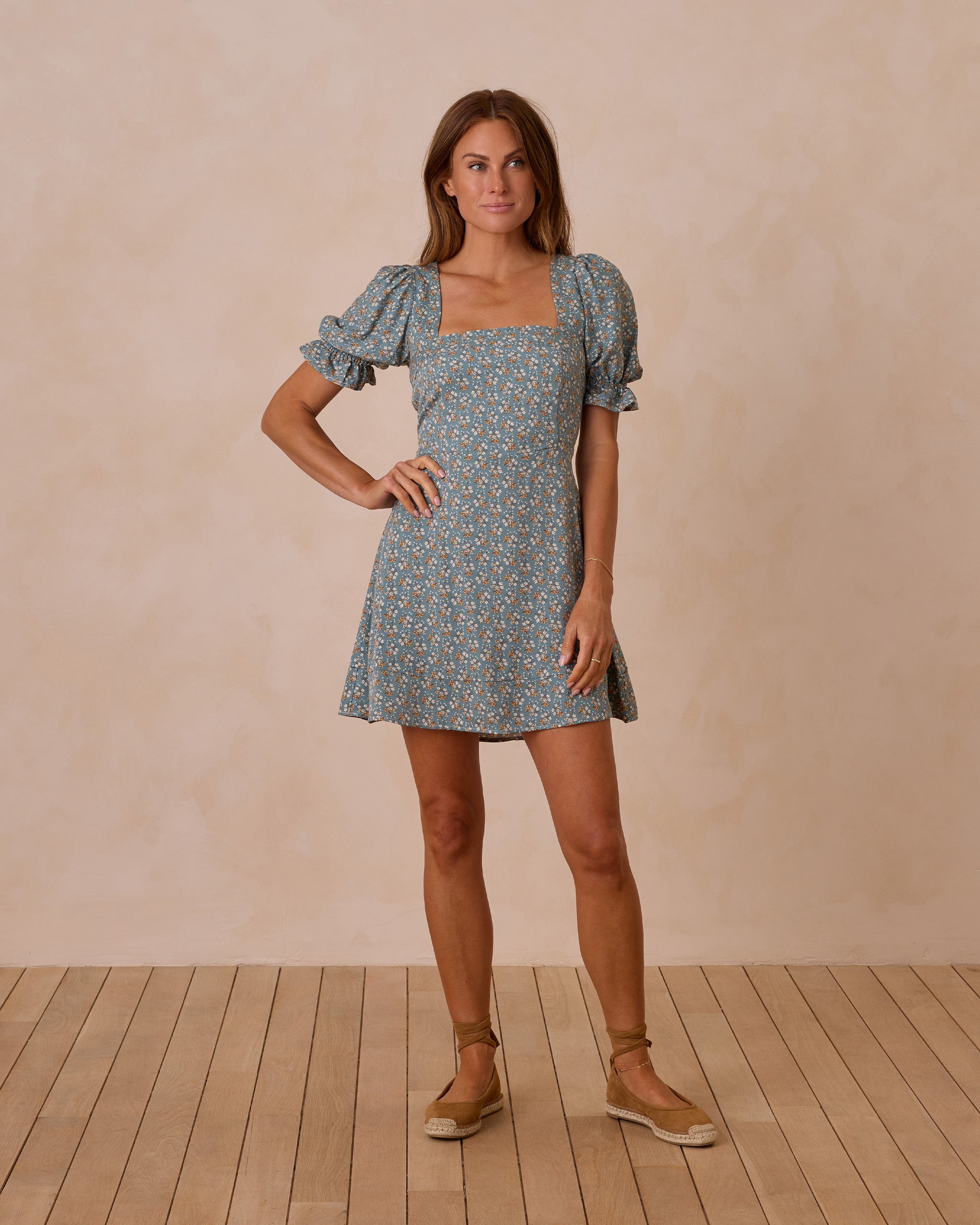 Claudia Dress || Blue Floral, L at Rylee + Cru Claudia Dress || Blue Floral, L at Rylee + Cru